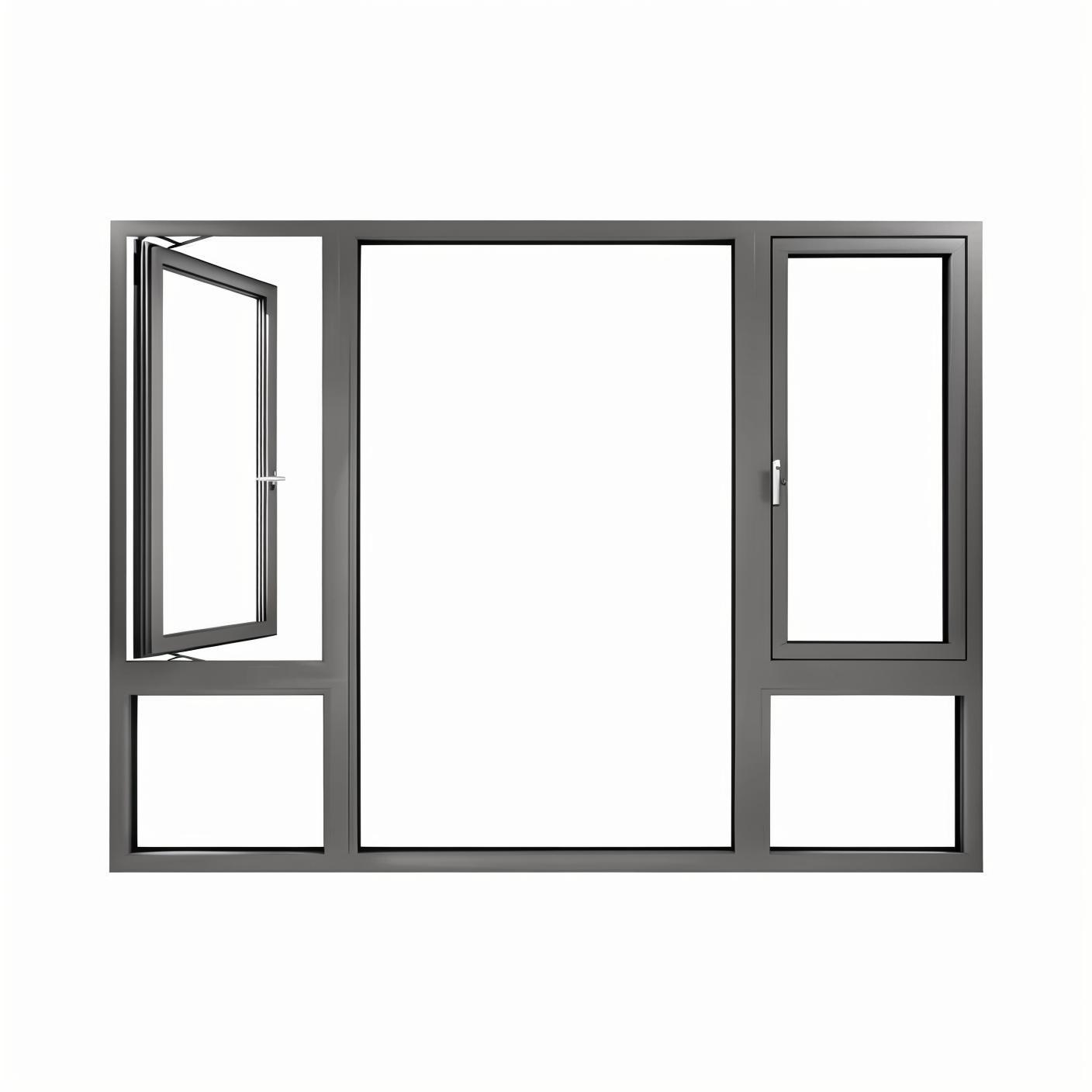 PU FRPU outward opening casement window